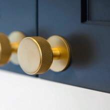 1 件欧式木质橱柜/抽屉拉手，适用于衣柜、碗橱、梳妆台、床头柜 - 金色 - 查看 1