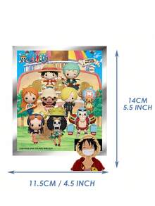 TOEI ANIMATION 1PC Officially Licensed One Piece Blind Box 3D Cartoon Anime Characters Mystery Bulk Surprise Keychain Fashion Collectible Key Ring Random Character Image RoronoaZoro And Other Characters Car Keys Backpack Hanging Creative Room Decorations Christmas Halloween Birthday Gifts For Family And Friends - MN-70120 - View 3
