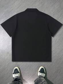 Tricou polo personalizat de vară pentru bărbați cu mânecă scurtă, cu imprimare foto și model - potrivit pentru Crăciun, Ziua Îndrăgostiților, aniversare și alte ocazii. Opțiunile de design personalizat includ stele, luni și alte imprimeuri, precum și uniforme de echipă corporative cu logo