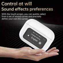 1 pièce Écouteurs Bluetooth sans fil avec affichage LED, stéréo haute fidélité, son haute qualité pour le jeu et les sports, compatible avec l'iPhone, petit et portable, son stéréo immersif, contrôle tactile intuitif, écouteurs sans fil intra-auriculaires mini avec boîtier de charge