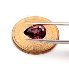 One 100% Lab Grown Ruby Pear Cut Gemstone For Charms Advanced Jewelry Making Materials DIY