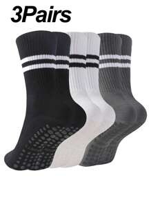 1 Paar Damen Grip Pilates Socken, rutschfeste Yoga Lässig Socken, geeignet für Barre Fitness, medizinisch lange Strumpfhosen Socken
