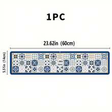 1 件波西米亚复古风格水龙头垫，涤纶防潮防滑排水垫，适用于厨房和浴室水槽，水龙头吸盘垫，适用于浴室台面的干燥垫，厨房和浴室柜台配件