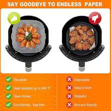 1pc Reusable Silicone Air Fryer Liner, Air Fryer Accessories, Kitchen Supplies Replacement For Disposable Baking Mat Square Pad