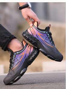 1 Pair Steel Toe Shoes Safety Shoes For Men,Lightweight And Comfortable Non-Slip Wear-Resistant Fashion Safety Sneakers,Anti-Puncture Anti-Smash Cushion Sole Sport Work Shoes,Construction Site,Gardening,Warehouse,Daily Repairs Work Trainer Safety Trainer Work Sneakers Steel Toe Trainer Steel Toe Sneakers - Purple - View 8