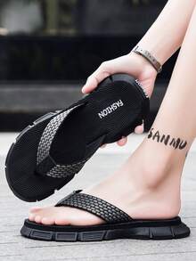 2025 New Comfortable, Fashionable, Lightweight Flip Flops - Black - View 2