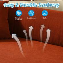 Compression Sofa - Convertible Floor Foldable Sofa Bed - With 2 Pillows, Corduroy, Queen Size - trái cam - Xem 7