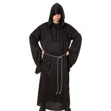 Mönch Herren Kostüm Robe Kutte Pfarrer Ordensbruder Mittelalter Gothic - 50 - View 2