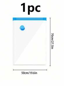 20pcs/1pc Vacuum-Sealed Bags, Travel Accessories, Vacuum Bags, Travel Essentials, Vacuum Storage Bags, Travel Essentials, Storage Bags, Cruise Essentials, Organization And Storage, Bedroom