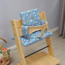 1pc Cushion Compatible With Stokke Tripp Trapp - Soft Seat For Infants, Babies & Toddlers, High Chair Accessories, Cotton Fabric Insert, Easy To Install, Easy To Clean