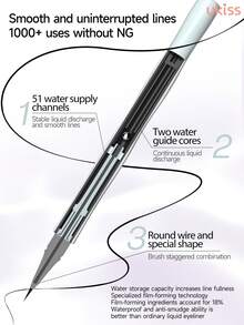 ukiss 0.01mm Ultra Fine Liquid Liner Pencil, Slim Nip Eyeliner Pencil, Lower Eyelashes Pencil, Intense Color, Smooth Ink Flow, Fast Dry, Waterproof And Sweatproof And Anti-Smudge - #01Black - View 7