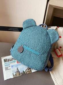 1pc Custom Embroidered Name Backpack, Customizable Embroidered Cartoon Plush Backpack With Personalized Name Backpack, Customized Name Backpack, Cute Teddy Bear Shape, New Arrival Student Bag School Bag Multi-Functional, Ornamental, Letter Exquisite, Stylish, Baby Fashion, Soft Squishy, Colorful, Cute Kawaii Adorable Unique, Customized Treasurefinds, Personalized Gifts For Girl/Boy, Baby Gifts, Cutebaby For Children's Day,Multi-Functional,Ornamental,Letter,Stylish,Modern,Colorful,Cute,Adorable,Casual,Custom,Personalised,Unique,Customized,Ideal Gifts For Him,Ideal Gifts For Her - Multicolor - View 15