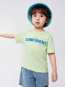 Balabala Kids' Short-Sleeve Quick-Dry T-Shirt, Lightweight Wear - Yellow Green - View 2