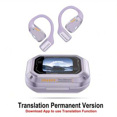 ERAZER XP6 AI Headphones Open Free Wireless Earbuds Translation For Listening To Music Calling, Support 120 Languages AI Translation Wireless Headphones