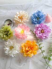 2Pcs Artificial Flower Heads Peony Faux Flower, 4.72" Silk Artificial Flower, Fake Peony Flowers Heads With Steams For Home Bedroom Kitchen Decor, Wedding Party Decorations, Indoor Outdoor Decor, Wedding Itesms, Mother's Day, Brithday, Gift, Spring Summer Decorations, Flores Artificiales Para Decorar