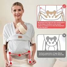 Baby Carrier Straps, Suitable For Newborns And Young Children, Lightweight And  Baby Carrier Straps, Baby Gifts - 條紋 - 查看 5