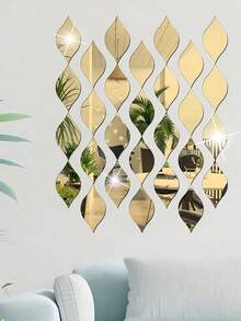 10/20 piezas Pegatinas de espejo con forma de gota de agua, Pegatinas de pared de espejo acrílico, Pegatinas de pared acrílicas extraíbles, Pegatinas de pared 3D DIY para sala de estar, baño, oficina en casa, Calcomanías de espejo acrílico con forma de gota de agua reflectante, Papel tapiz de pegatinas de azulejos de espejo acrílico, Arte de pegatinas 3D diseñado por uno mismo, Calcomanías de pared extraíbles para sala de estar, baño, oficina en casa, Arte de pegatinas de pared diseñado por uno mismo Decoración de habitación Decoración del hogar Decoración de pared Espejo Espejo para habitación Decoración de baño Decoración de sala de estar - Multicolor - Ver 7