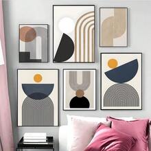 1 pieza / Set de 3 Pósteres de arte de pared Modernos Vintage Minimalistas Abstractos de Líneas Dibujadas en Papel Blanco, Decoración Retro para Sala, Bar, Cafetería, Arte de Lienzo sin Marco/Enmarcado para Sala de Juegos y Decoración del Hogar - Multicolor - Ver 2