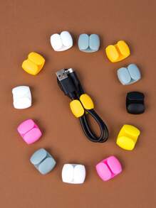 8/5/4/2/1/ 10PCS Mix And Match New Cable Storage Organizer, Data Cable Storage Buckle, Travel Data Cable Hub, Earphone Charging Cable Winding Storage Buckle