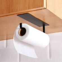1pc Paper Towel Holder - Wall Mount Adhesive Rust-Proof Paper Roll Dispenser, Upgraded Aluminum Alloy Kitchen Roll Dispenser For Cabinet Underneath, Lighter But Sturdier Than Stainless Steel, Suitable For Kitchen, Bathroom, Garage, RV