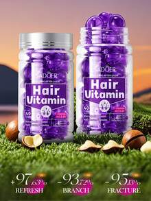 蜂蜜/芦荟/澳洲坚果/核桃/玫瑰维生素护发胶囊，修复、保湿、滋养秀发，改善干枯毛躁，令秀发更亮泽柔顺。护发精油胶囊