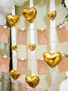 10pcs Bridal Shower Game Cards, Including Water-Soluble Pencils, DIY Wedding Game Card Set, Fun Wedding Party Games, Suitable For Bachelorette Party, Bridal Shower, Valentine's Day Party, Wedding Decoration Party Supplies - Multicolor - View 4