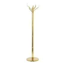 15" X 69" Gold Aluminum Metal Coat Rack, 1-Piece