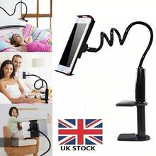 UK Long Lazy Arm Mount Mobile Phone Holder For Android IPhone Bed Desk Clamp - 1 - View 1