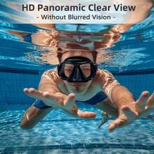 Swim Goggles With Nose Cover Adult Swimming Goggles 180°Clear View Snorkeling Diving Mask For Pool Beach