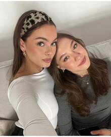 TERSE Fashion Women's Headbands For Short Hair Non Slip Elastic Floral Hairbands, Soft Fabric 2 Inches Thick Stripe Head Bands For Girls, Valentine's Day Heart Headbands - Headbands Color- Stylish Cheetah Print Set - 查看 7