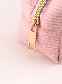 1 PIEZA Estuche para lápices de pana con transferencia térmica personalizada, estuche de almacenamiento de papelería con cremallera, accesorios de escritorio para el almacenamiento de aprendizaje, esenciales de regreso a la escuela (estuche de maquillaje) para estudiantes de secundaria, preparatoria, universidad y principiantes.