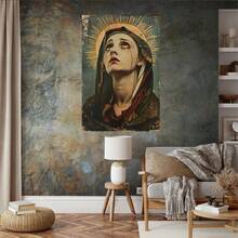 Virgin Sadness Vintage Poster-Wooden Frame Canvas Painting 1 Picture (3) Thickness 2.25cm/1 Inch, Home Gift Decoration, Room Decoration Aesthetics, Wall Decoration Art, Perfect Gift, Autumn And Winter Wall Decoration, Living Room Decoration, Bedroom Decoration, Kitchen Decoration, Entrance Decoration, Bathroom Decoration, Direct Wall Painting, High Quality Wall Painting Poster