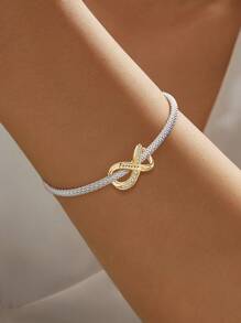1 peça de contas de amor sem fim da moda para mulheres, pulseiras, braceletes, joias faça você mesmo, decoração de joias combinando com roupas diárias para meninas