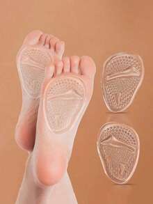 1 Pair Summer Gel Insole Cushion Pads For High Heel Sandals,Comfortable Slip-Resistant - Clear - View 2