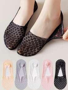 蕾丝隐形袜子舒适透气低帮船袜女士长筒袜袜子