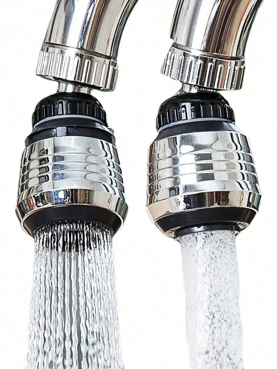 1/3pcs Rotatable Faucet Extender Measuring 5.7 Inches In Length And 1.37 Inches In Width, Featuring 2 Longer Modes, Rotation, And Splash Proof Nozzles, Capable Of Upgrading Kitchen Water-Saving!