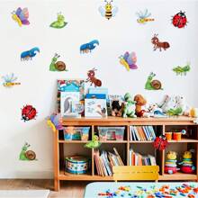 18 Piezas Decoraciones de vuelta al colegio Recortes de tablón de anuncios de insectos Pequeños acentos de tarjeta con tema de insectos Decoración de aula de verano Mariposa Abeja para suministros de fiesta de la escuela de primera infancia del maestro y del estudiante