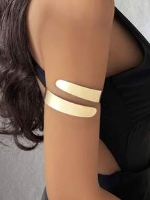 1pc Multi Pattern Optional Women's Armband, Butterfly, Flower, Snake Shaped, Hollow Opening Armband, Suitable For Daily Wear And Vacation Wear