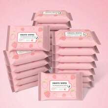 [10片/包]1/2/5/30包便携式湿巾，适用于日常家居清洁[无香型，请参考图案]