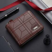 Hot Vintage Style Men's Wallet - Faux Leather Solid Color Multiple Slots Large Capacity Coin Purse With Card Holder Polyester Lined Wallets Men Men's Gifts Anniversary Gift Small Gifts For Men Wallet Mini Wallet Purse Wallet Coin Wallet - Multicolor - View 2