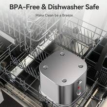 1 Pc 2.2L Stainless Steel Pet Water Fountain, Automatic (Power Adapter Not Included) - Multicolor - View 7