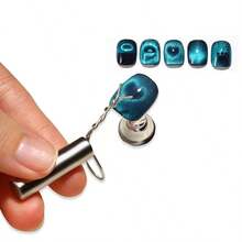 1PC Bar Magnet +2PCS Metal Rod Cat Eye Nail Magnet Heart Tool With Flexible Iron Wire Creating Precision Heart Ingot Shapes On Nails Art Magnetic Effect Polish,Nail Supplies,Nail Tools,Nail Art Tools,Back To School,Nails,Nail Tools For Press On Nails - Multicolor - View 4