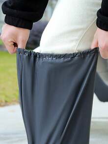 [With Reflective Stripes] High-Top Waterproof Shoe Covers, Rain Shoe Covers Waterproof Anti-Slip Outdoor Wear Thick Anti-Dust Rain Boot Covers, Elastic Stretchable Opening, Adult Size - Multicolor - View 6