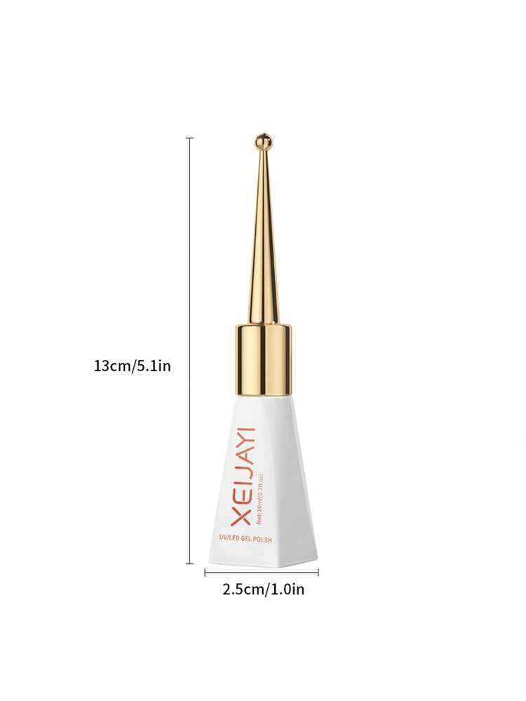 XEIJAYI 1pc 10ml Long-Lasting Diamond Gel Base Coat Shine Finish And Soak Off LED Nail Lamp Perfect For Valentine's Day Nail Art Design - Trong sáng - Xem 7