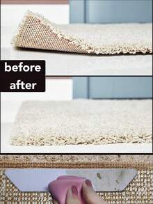 1/4/8/12 Pcs Black PU Heart-Shaped Carpet Anti-Slip Stickers Washable Nano Traceless Fixed Stickers Double-Sided Adhesive Can Be Used For Stair Mats Bathroom Anti-Slip Mats Bedroom Living Room Floor Mat Clamp Universal Stickers Fixed Stickers Removable And Washable