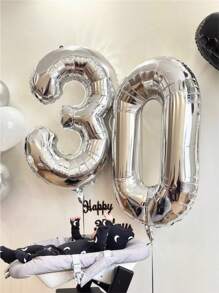 40 Inch Aluminum Foil Balloons, Gold Number Balloons