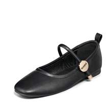 WEIDE Zapatos De Baile De SalóN Para Mujer – DiseñO Elegante Tipo Ballet Con Cintas Y Punta Redonda. - Negro - Ver 5