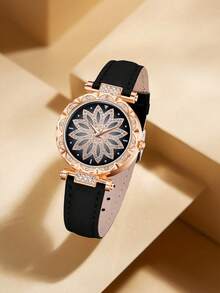 Bộ 3 đồng hồ nữ dây da PU nhiều màu, kiểu dáng tối giản, thời trang, mặt tròn, máy quartz, quà tặng ngày lễ, phù hợp phối với trang phục hàng ngày. - Nhiều màu - Xem 3