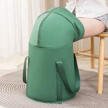 1 件男女通用便携式足浴桶/袋，可折叠和延伸至小腿以上，耐热隔热，牛津布制成，适合家庭、宿舍、办公室，是送给父母、祖父母、同事的绝佳礼物