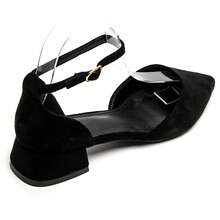 Sandales Plates Élégantes Avec Bride Cheville – Confort And Style Pour L'Été - Black - View 4